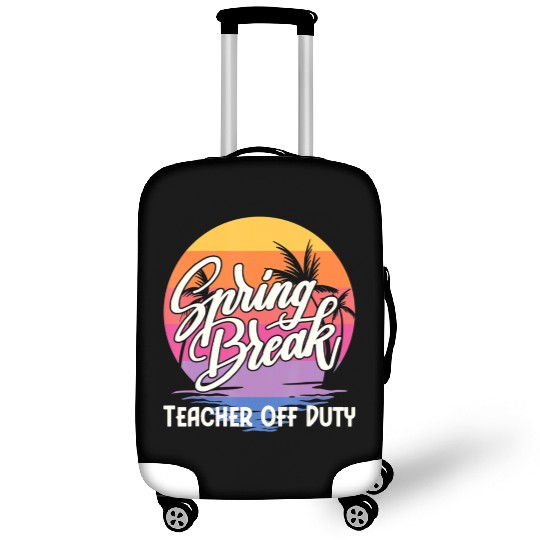 Spring Break Squad Retro Spring Break Teacher Luggage Covers