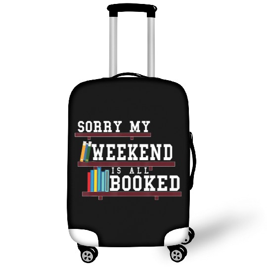 Bookish Reading Teacher Funny bookworm Heart shelf Luggage Covers