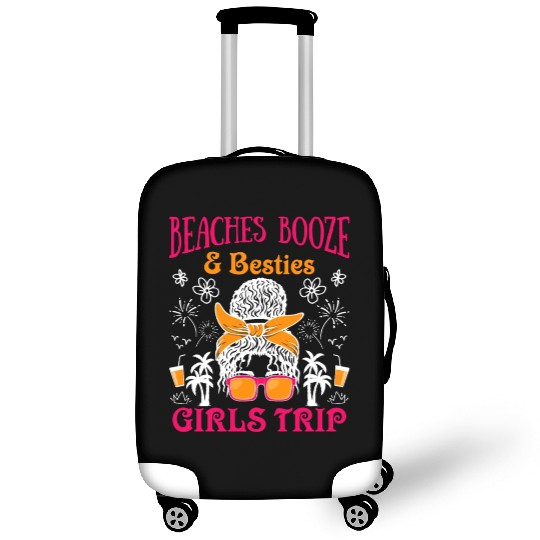 Beaches Booze Besties Girls Trip Spring Break Luggage Covers