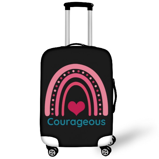 Courageous Viva Magenta Boho Rainbow Luggage Covers