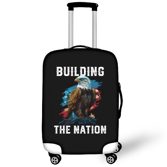 Building the Nation American Bald Eagle America Luggage Covers