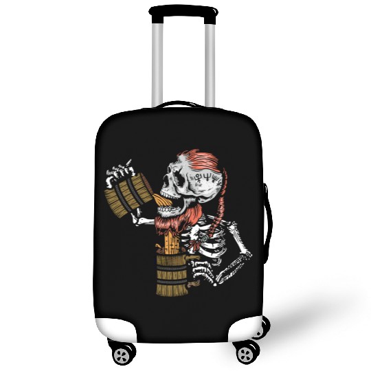 Drunk Viking Skeleton - Beer Luggage Covers
