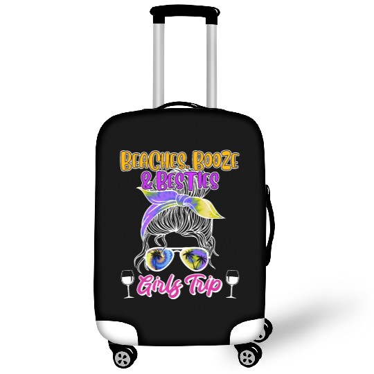 Beaches Booze Besties Girls Trip Spring Break Luggage Covers