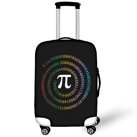 Pi number sequence spiral Math Nerd Pie Day Funny Luggage Covers