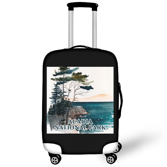 Acadia National Park Watercolor Luggage Covers