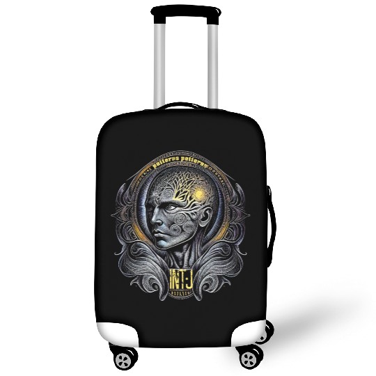 INTJ Luggage Covers showing the mind storm, patterns patt