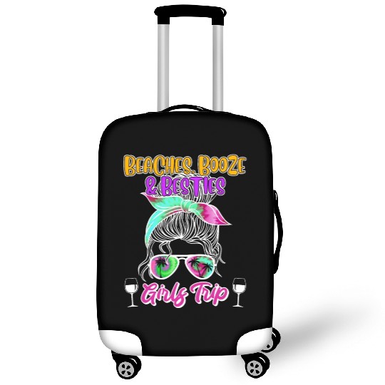 Beaches Booze Besties Girls Trip Spring Break Luggage Covers