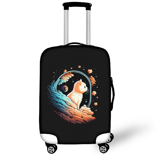 Astronaut Cat Space Cat on Galaxy Cat Lover Luggage Covers