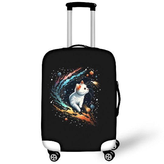 Astronaut Cat or Space Cat on Galaxy Cat Lover Luggage Covers