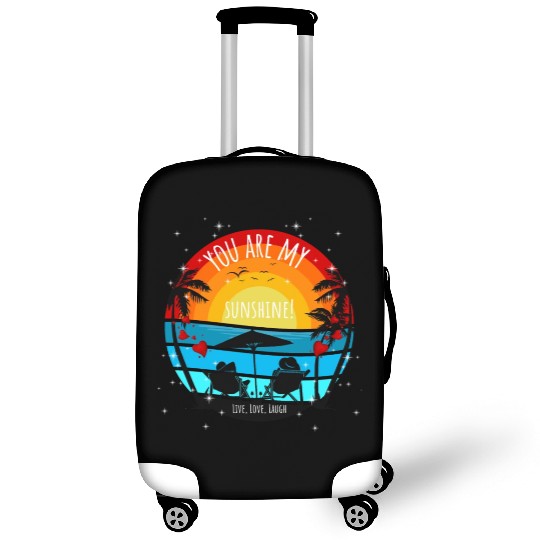 You are my Sunshine Sunset Palms Luggage Covers