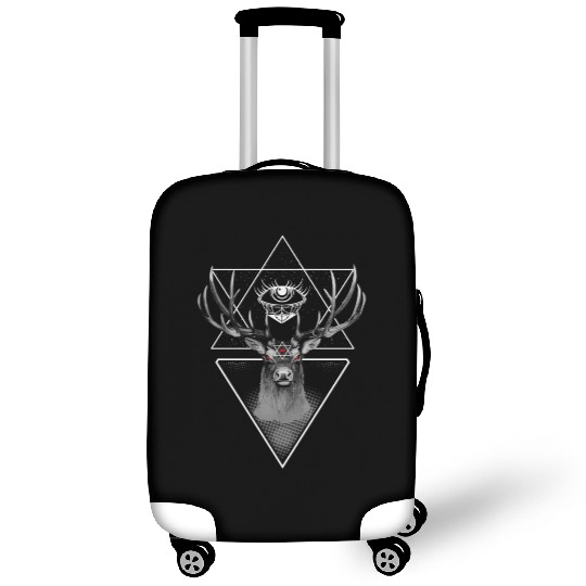 Witch Eye Evil Deer Pentagram Satanic Witchcraft Luggage Covers