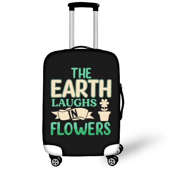 Green Garden Earth Laugh in Flowers Luggage Covers