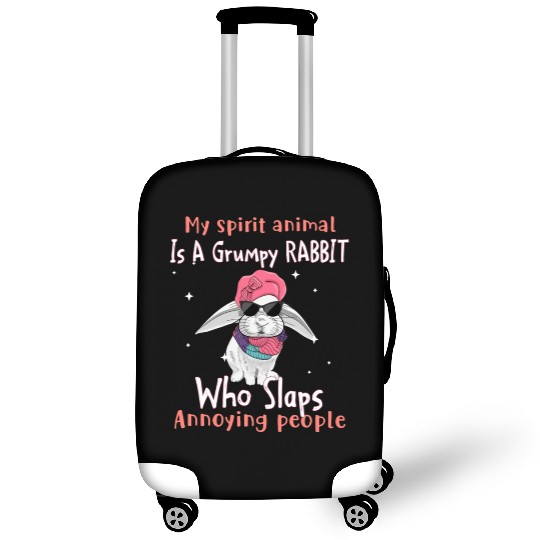 My Spirit animal Is A Grumpy Rabbit Luggage Covers
