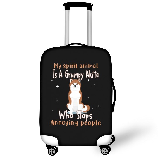 My Spirit animal Is A Grumpy Akita Luggage Covers