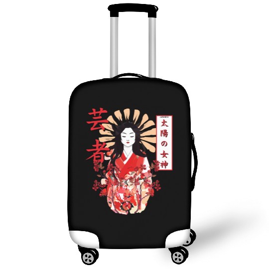 Amaterasu Omikami Cherry Blossom Sun Goddess Luggage Covers