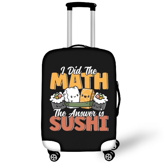 Funny Sushi Math Cute Kawaii Japanese Cuisine Luggage Covers