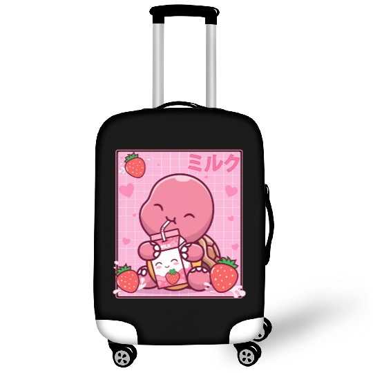 Kawaii Turtle Lover Strawberry Milk Shake Otaku Luggage Covers