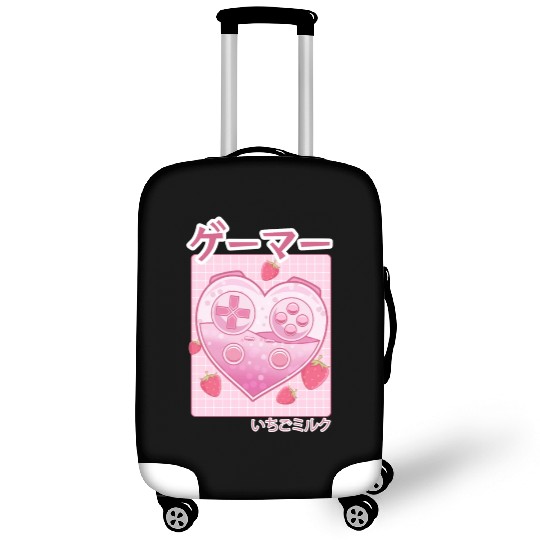 Video Gamer Japanese Kawaii Strawberry Milk Anime Luggage Covers