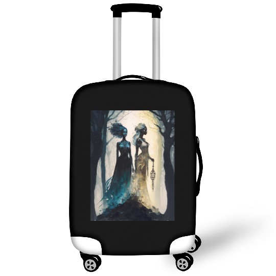 Black Nature Goddess - African American, Woodland Luggage Covers