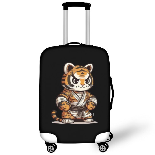 a lion in a kimono Luggage Covers