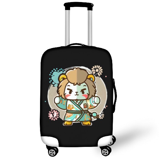 Lion kimono Luggage Covers