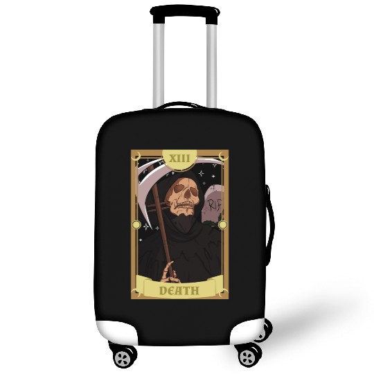 Anime Tarot Card Death Grim Reaper Occult Gothic W Luggage Covers