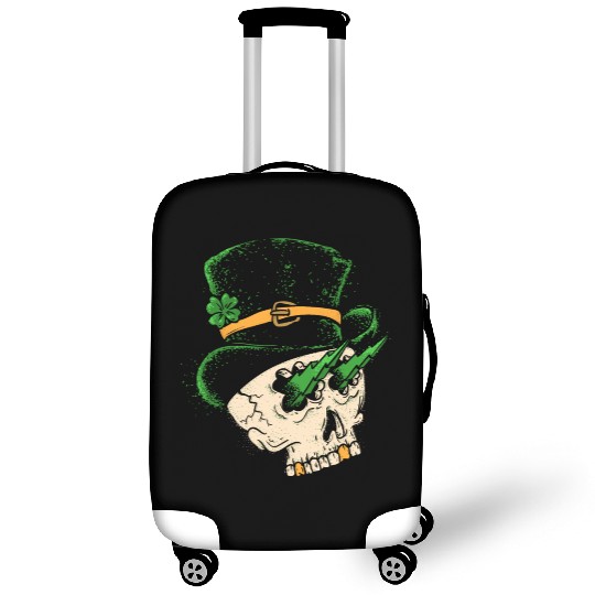 st patrick's skull Luggage Covers