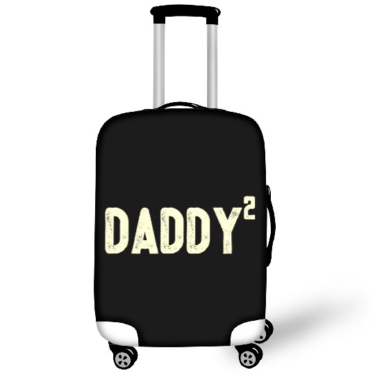 Mens Daddy to be of 2 kids 2nd power squared Dad s Luggage Covers