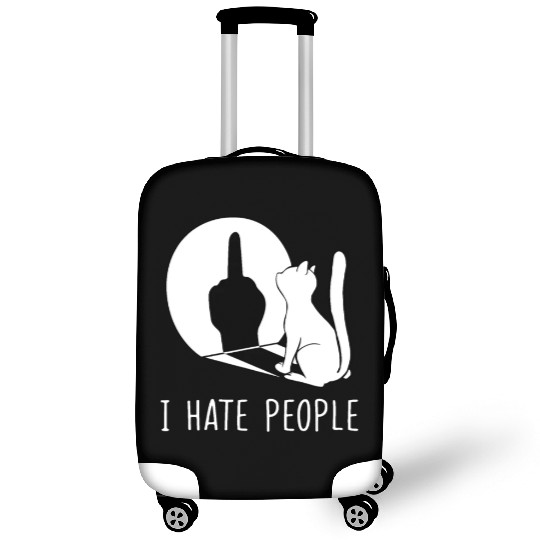 Grumpy Kitten Cats I Don't Like People Cat I Hateb Luggage Covers