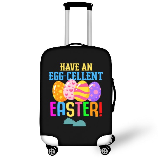 Easter Colorful Egg Dye Rabbit Egg Hunt Luggage Covers