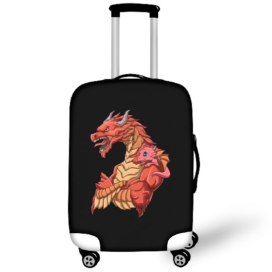 Strong Dragon with Dragon Kid for a Dragon lovers Luggage Covers