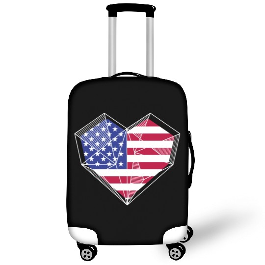 Patriotic America USA Flag 4th Of July American Luggage Covers