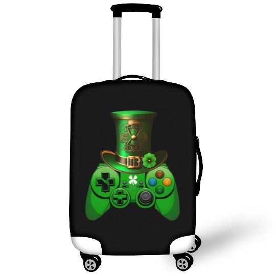 St Patricks Day Video Game Luggage Covers | Gamer Leprechau