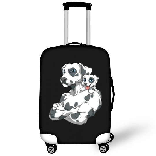 Strong Dalmatiner with Dalmatiner Puppy Luggage Covers