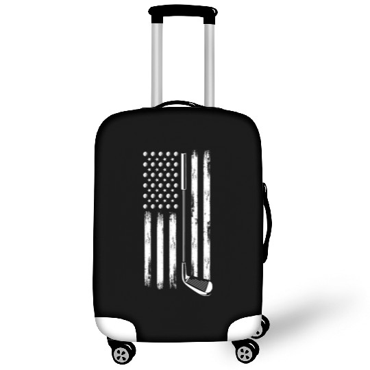 Golf USA Flag Golfer Gift Luggage Covers