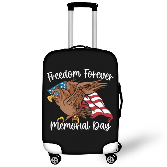 Patriotic Veteran USA Flag American Memorial Day Luggage Covers