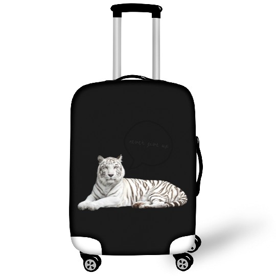 Never give up Tiger Luggage Covers