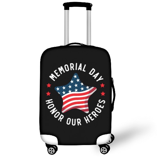Patriotic Veteran USA Flag American Memorial Day Luggage Covers