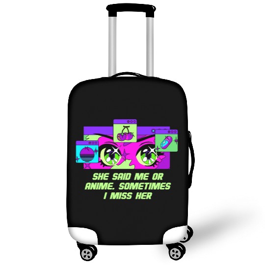 She Said Me or Anime Couples Kawaii Lovers Cute Fu Luggage Covers