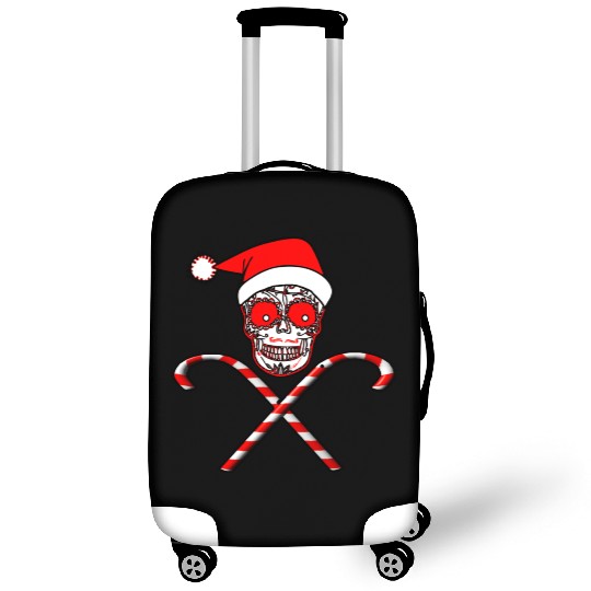 Sugar Skull And Candy Canes Luggage Covers