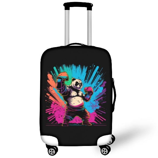 Cool Colorful Panda Boxer MMA Martial Arts Luggage Covers