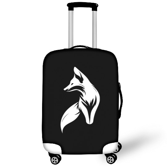 Cute Fox Portrait Tattoo Style Luggage Covers
