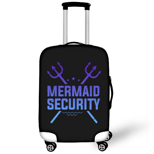 Mermaid Security Funny Luggage Covers
