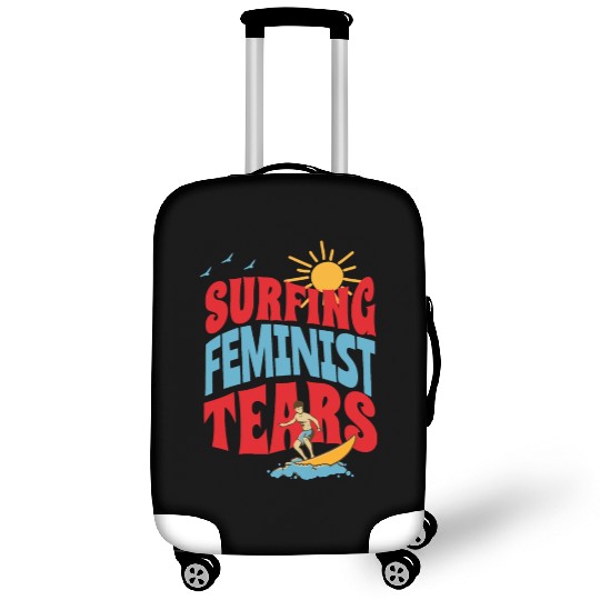 Surfing Liberal Tears Apparel Summer Time Luggage Covers