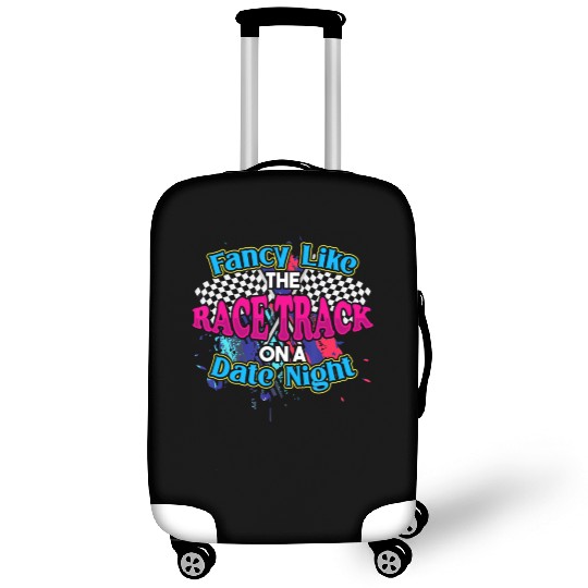Fancy Like The Race Track On A Date Night Vintage Luggage Covers