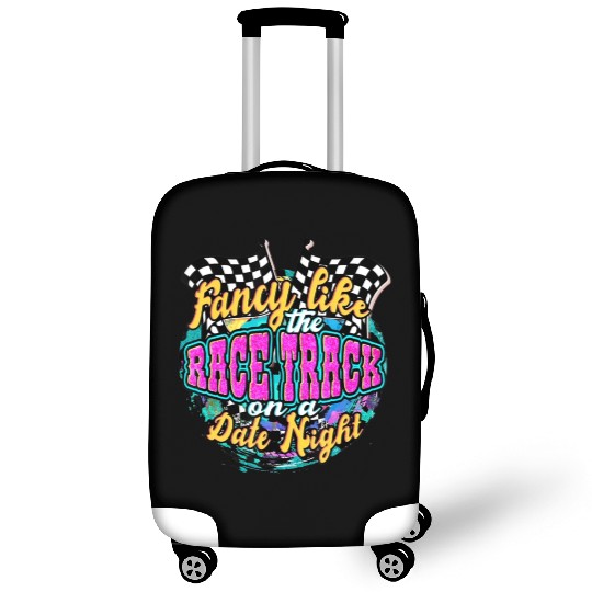Fancy Like The Race Track On A Date Night Vintage Luggage Covers