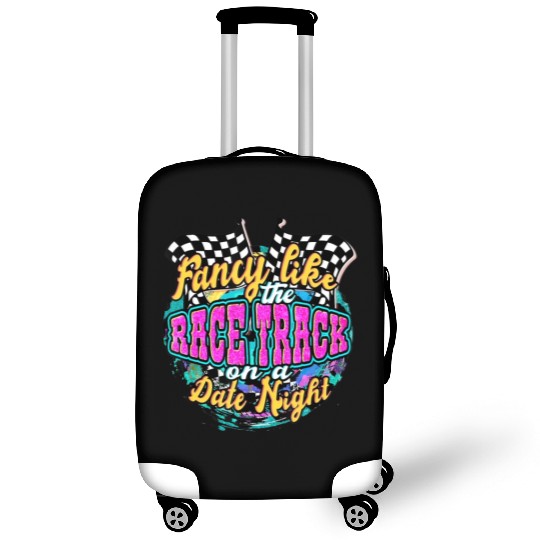 Fancy Like The Race Track On A Date Night Vintage Luggage Covers