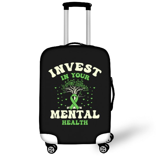 Invest In Your Mental Health Awareness Depression Luggage Covers