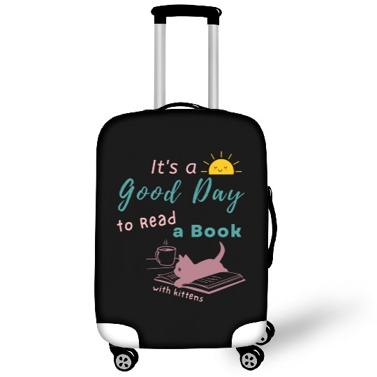 Good Day to Read Drink Coffee playing with Kittens Luggage Covers
