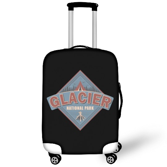 Glacier National Park Montana Vintage US Camping Luggage Covers